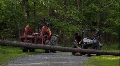 REDIRECT Chuck and Mike with the new Stihl Chainsaw