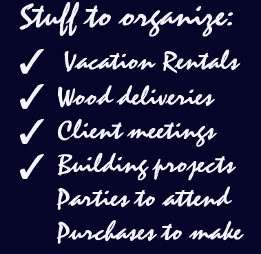 Picture representing my checklist to organize my life