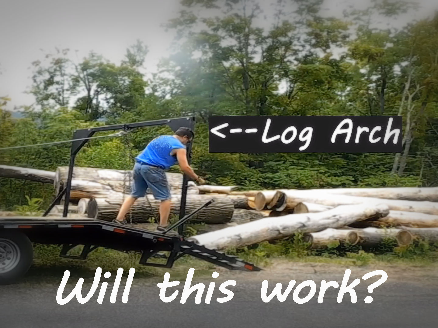 Log Arch Prototype - Pioneer Mountain Homestead Timber Log Blog