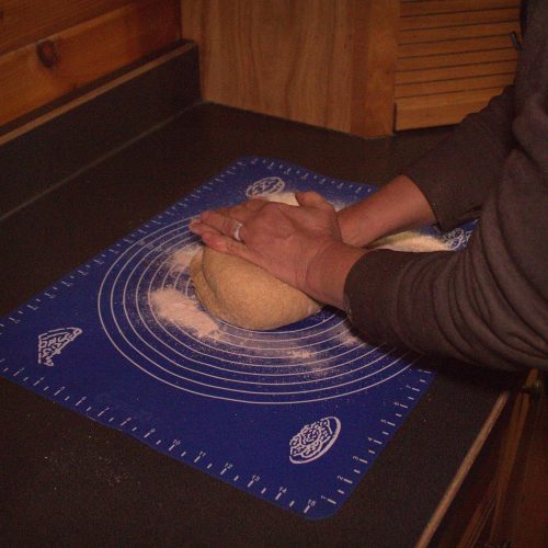 Kneading the dough